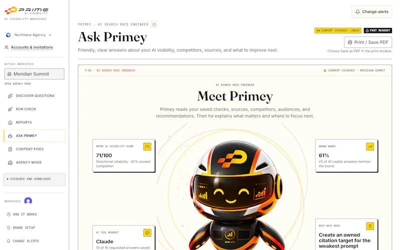 Prime AI Visibility screenshot 3