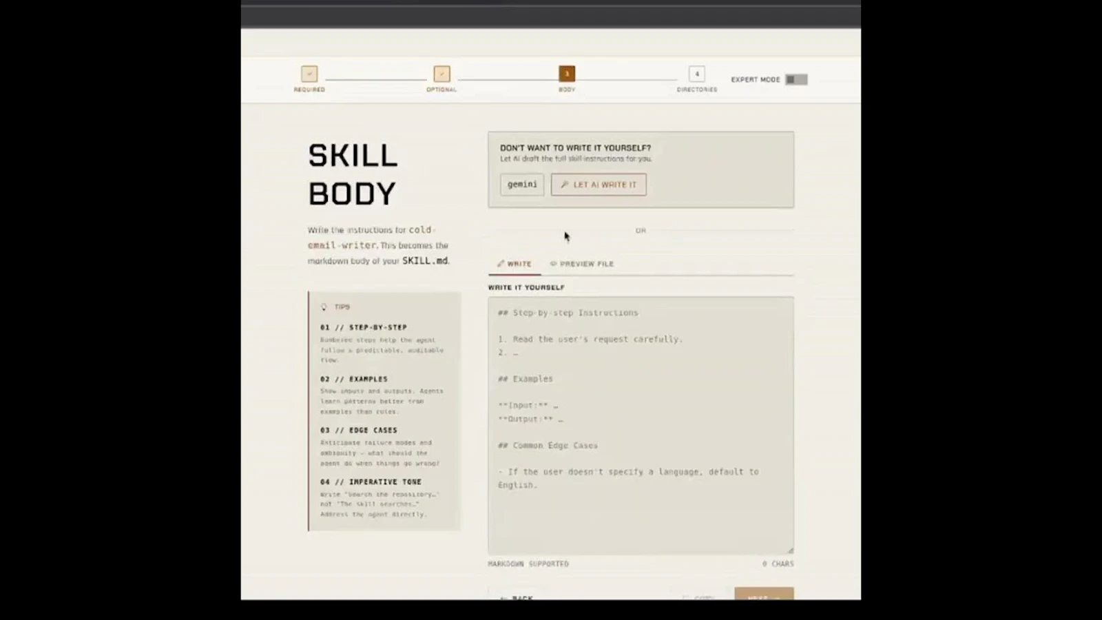 Agent Skill Generator screenshot 1 (video preview)