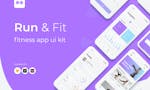 Run&Fit Fitness App UI Kit image