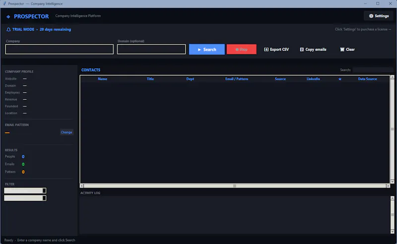 Prospector Email Finder screenshot 2