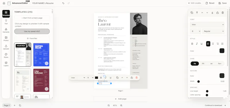 YourCVMaker screenshot 6