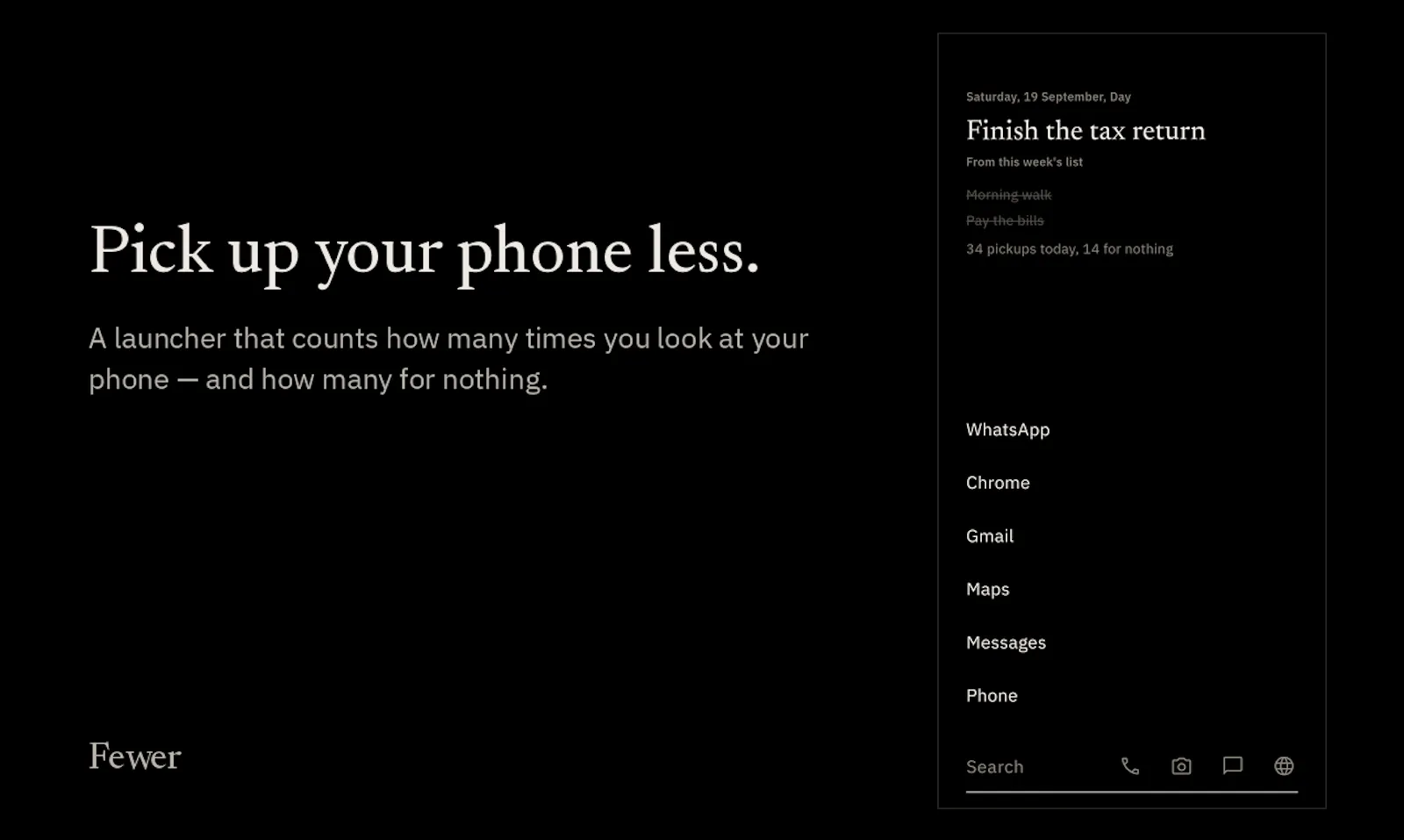 Fewer screenshot 2