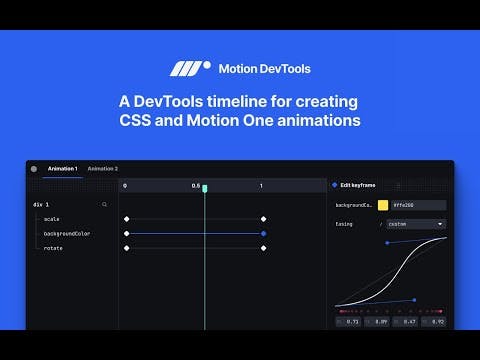 Motion DevTools media 1