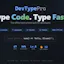 DevType Pro ā Type Code. Type Fast.