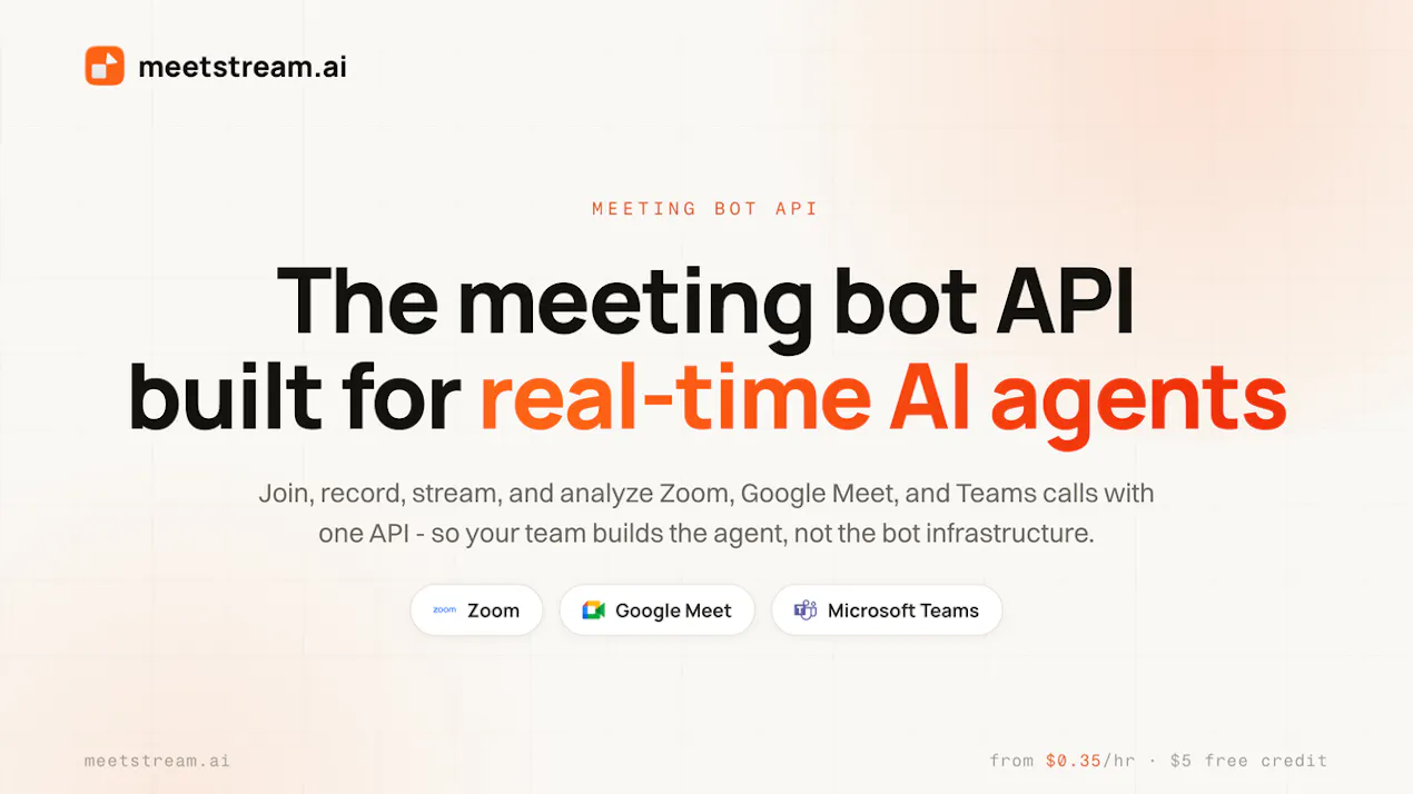 MeetStream AI product