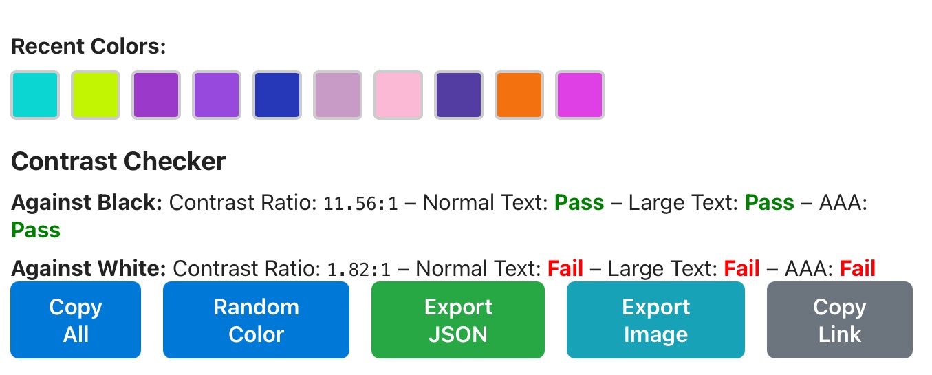 Mídia 2 de Hex para - Converter códigos de cores e verifique o contraste