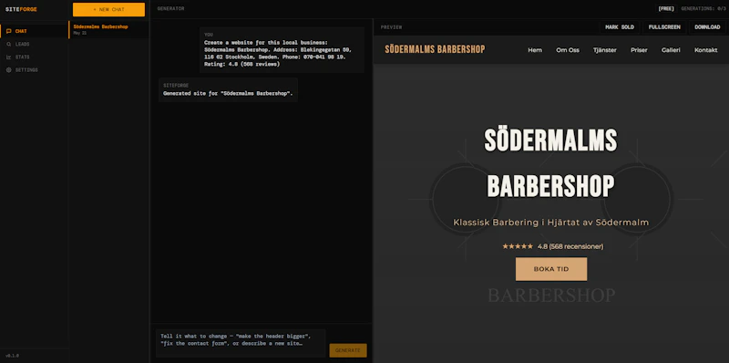 SiteForge screenshot 2