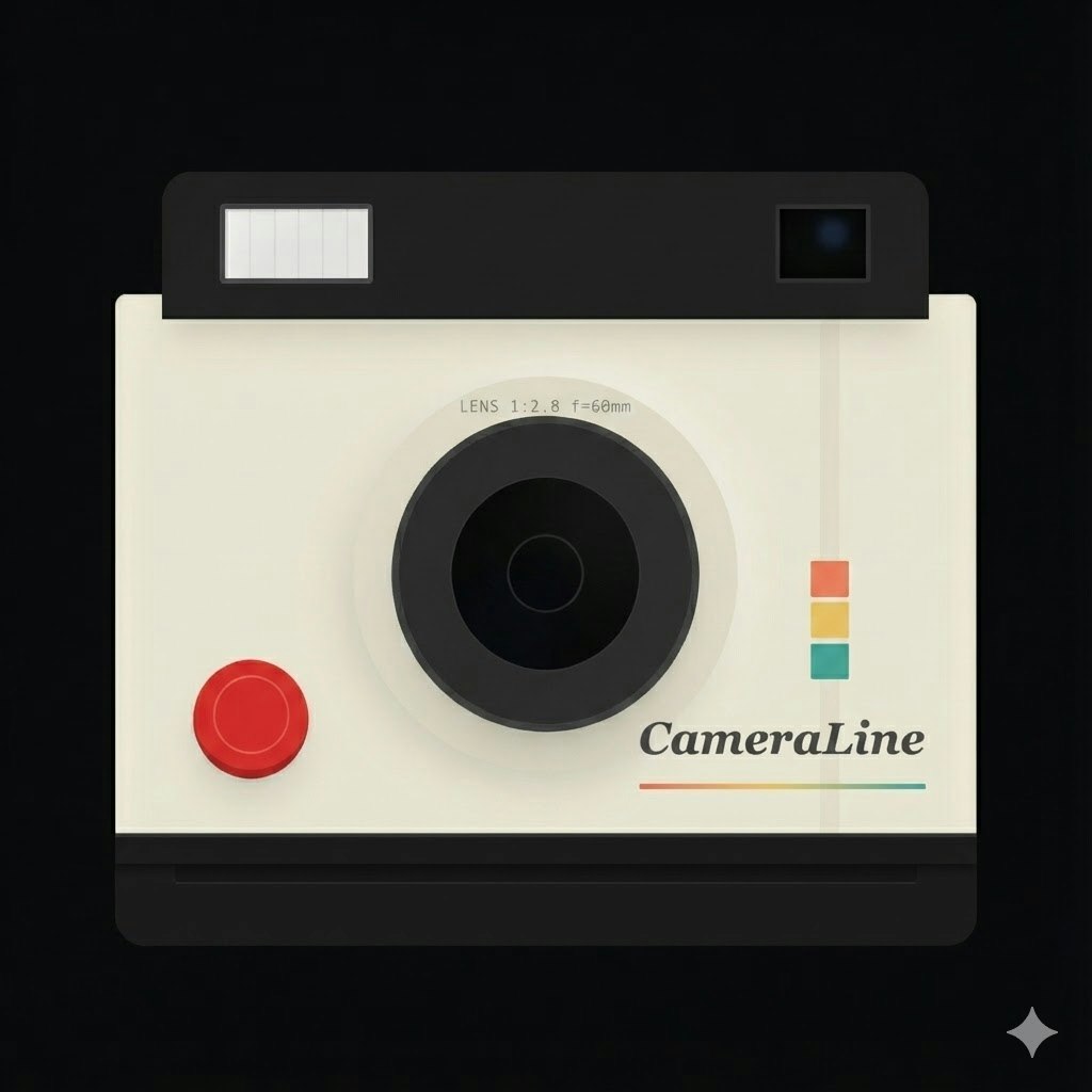 CameraLine - Product Hunt launch logo and brand identity