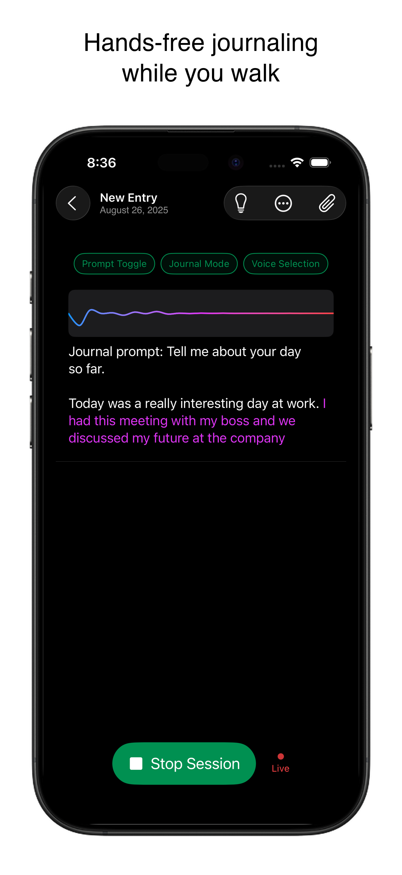 Média Journal, journal: Rambler - Journalisation mains libres, dicter 2