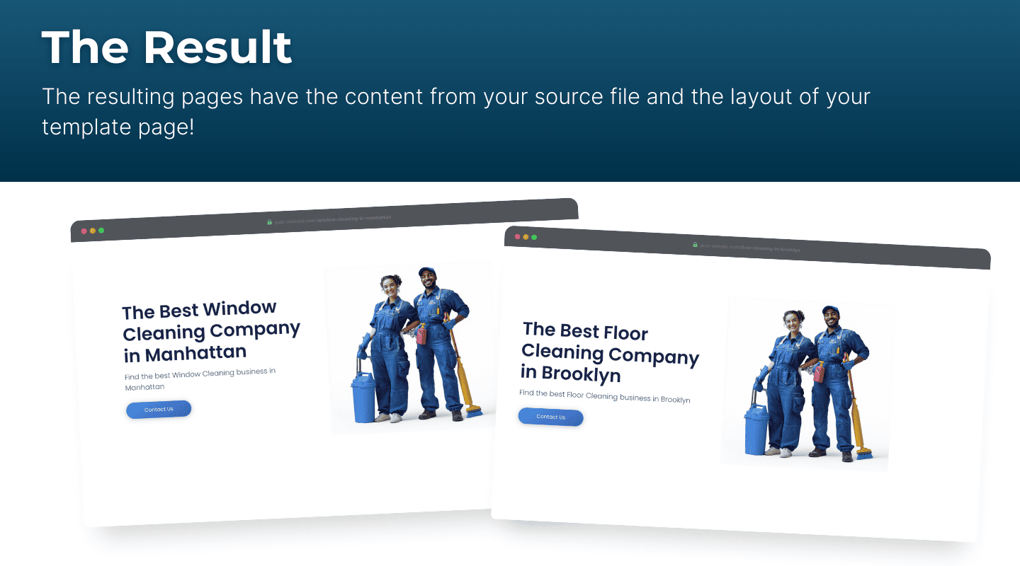 LPAGERY BULK PAGINA Creator voor WordPress - Plug -in om honderden WordPress -pagina's in seconden te maken media 6