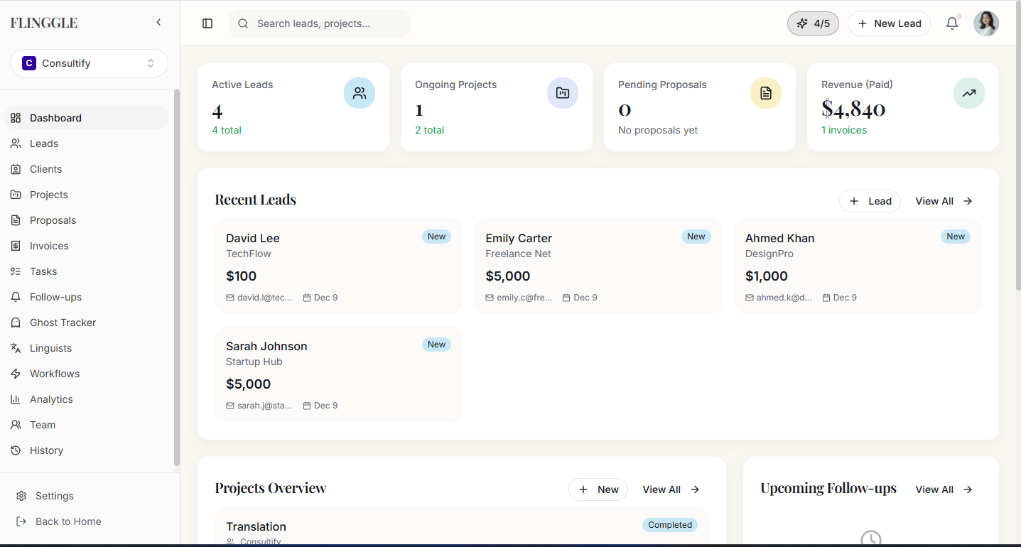 Flinggle - Screenshot 2 showing product features and functionality