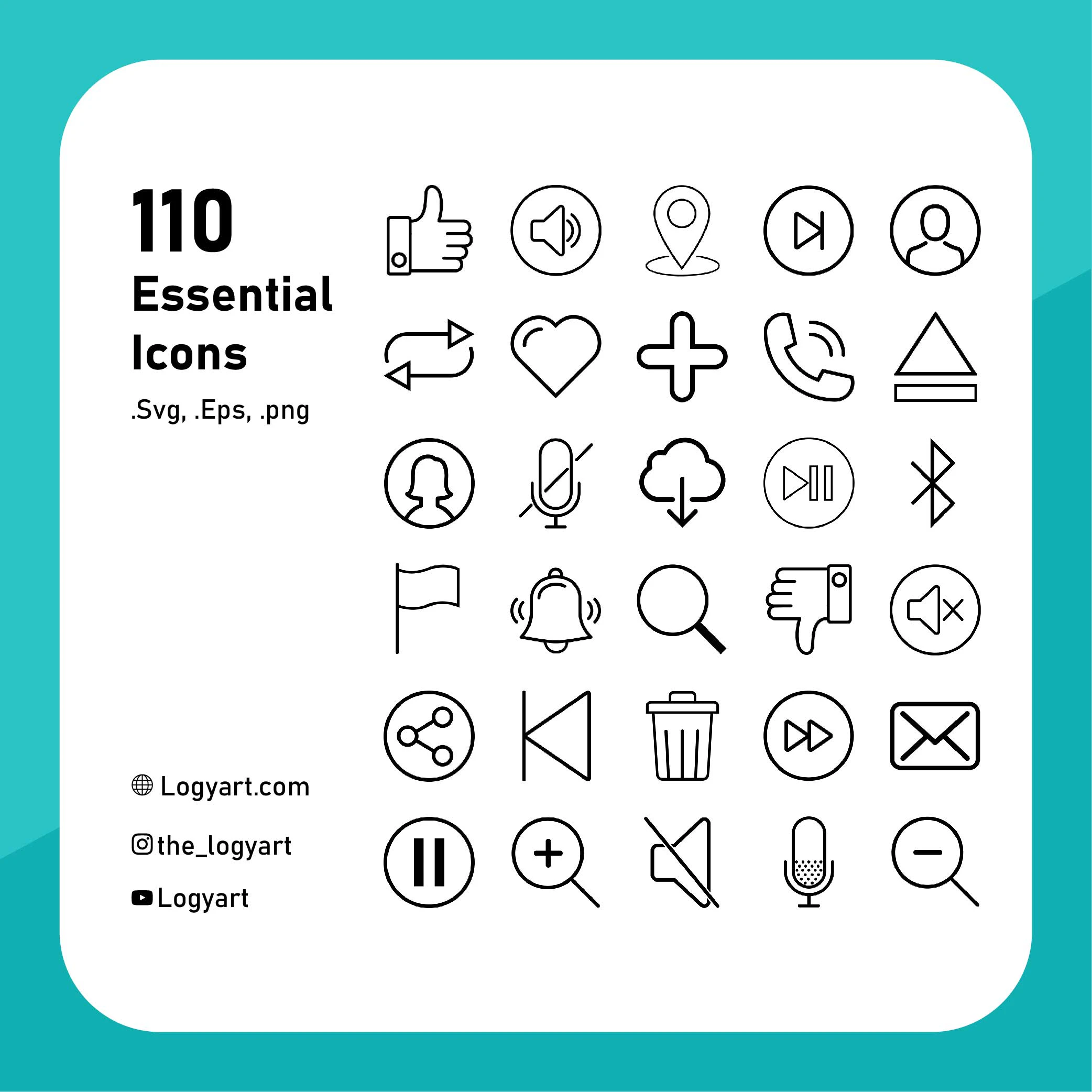 110 Essentials Icons
