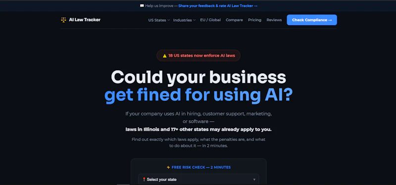 AI Law Tracker screenshot 2