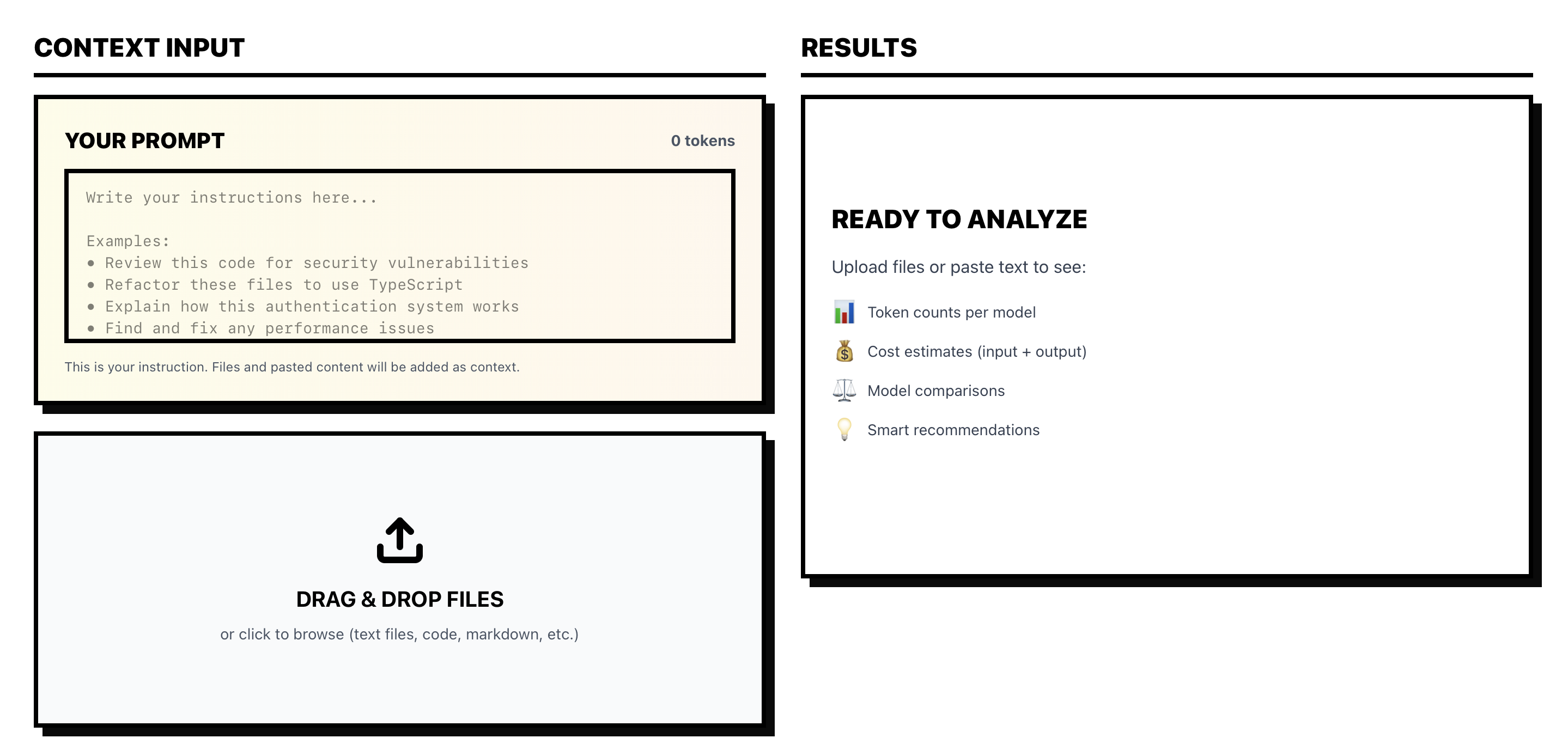 Context Budget Planner - Screenshot 2 showing product features and functionality