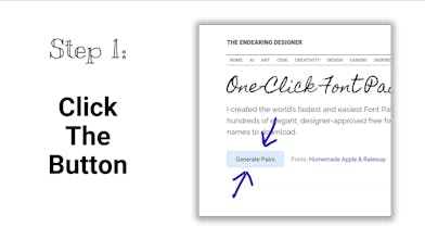 One-Click Font Pairing Generator gallery image