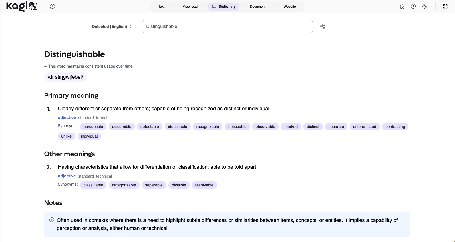 Kagi Translate gallery image