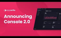 Appwrite Console 2.0 media 1