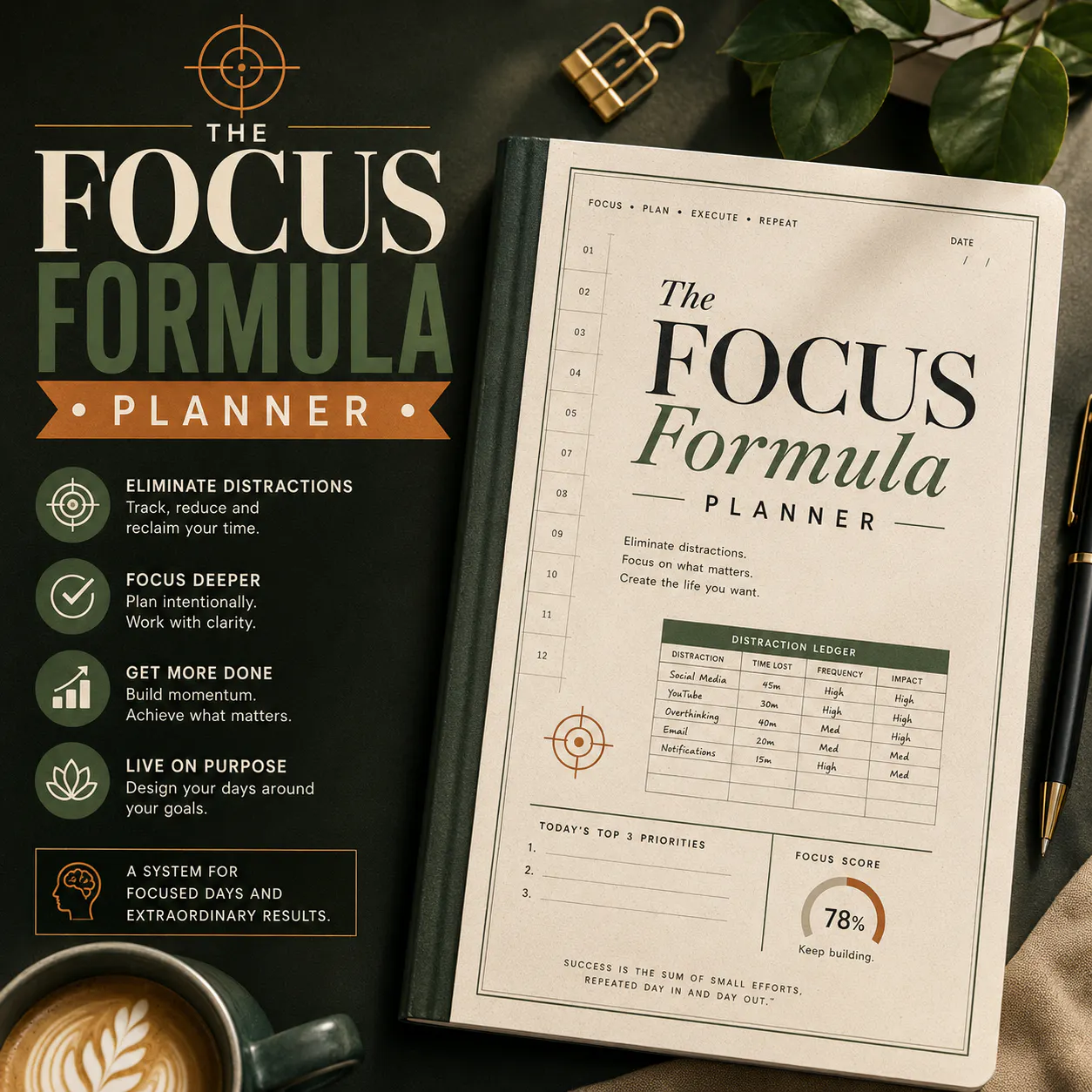 The Focus Formula Planner 