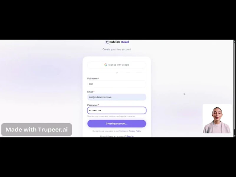 PublishRoad screenshot 1 (video preview)
