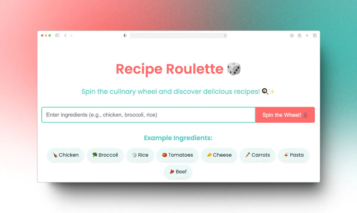 Recipe Roulette