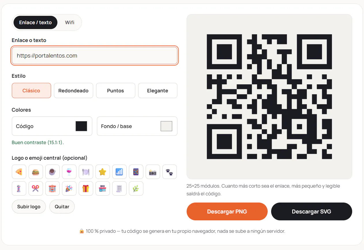 QR3Dprint screenshot