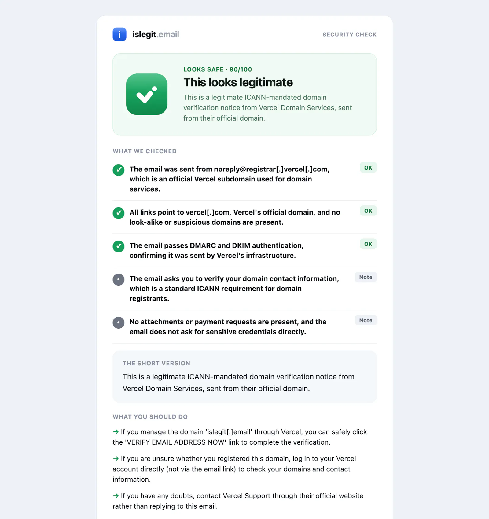 islegit.email screenshot 3