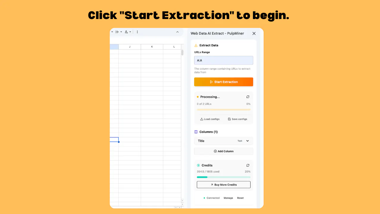 Web Data AI Extract for Google Sheets™ gallery image