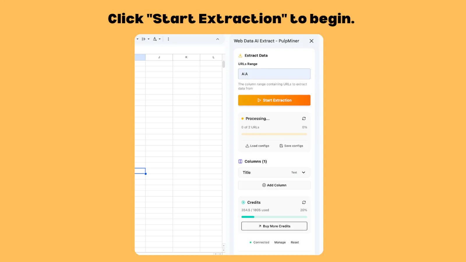 Web Data AI Extract for Google Sheets™ screenshot 5