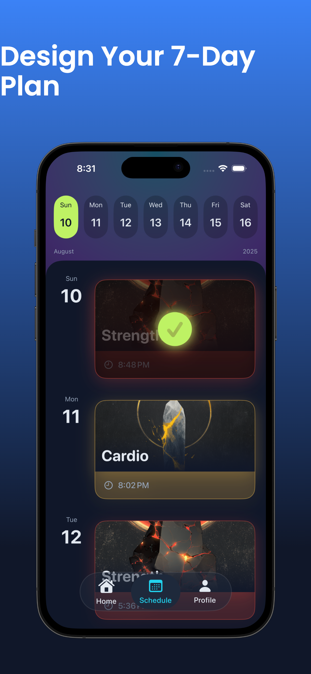Card-Based Workouts - Velmor - A roguelike fitness app that adapts to you. media 4