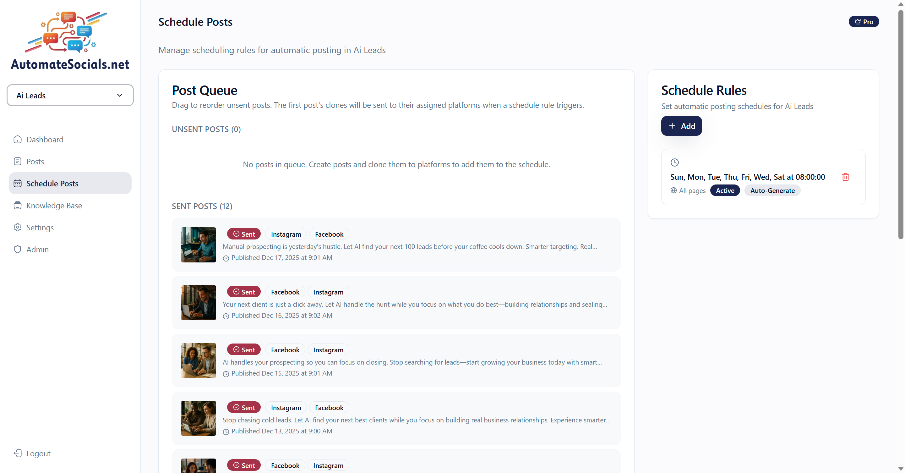 Fully Autonomous Social Media Management gallery image