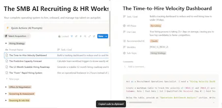 The SMB AI Recruiting & HR Workspace gallery image