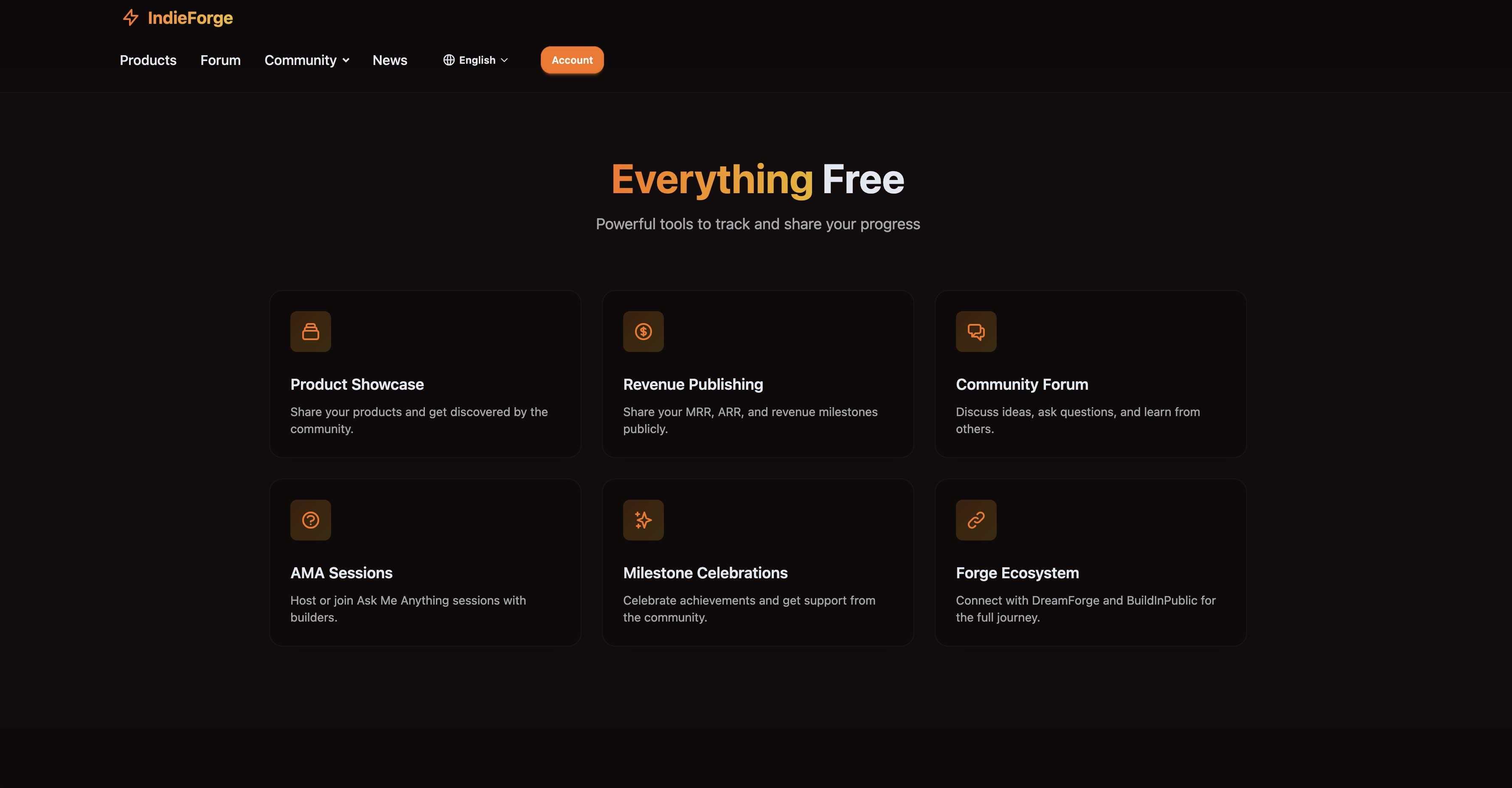 IndieForge - Screenshot 4 showing product features and functionality