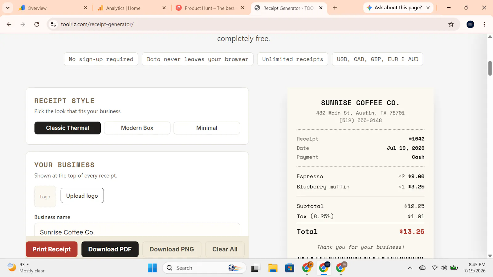 Toolriz screenshot 1