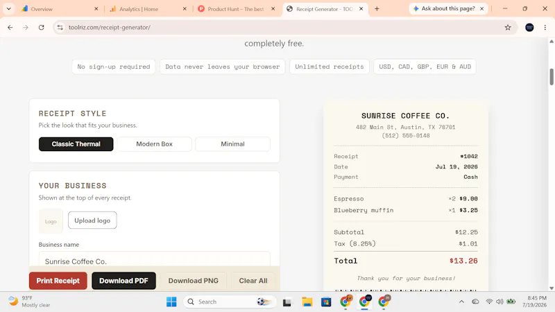 Toolriz screenshot 1