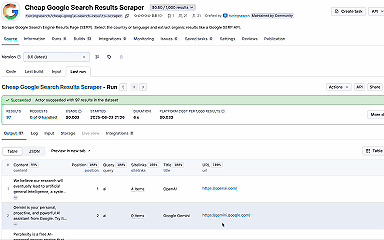 Günstige Google -Suchergebnisse Schaber - Scrape Google Suchergebnisse, Preisgestaltung $ 0,6 / 1.000 Ergebnisse Medien 2