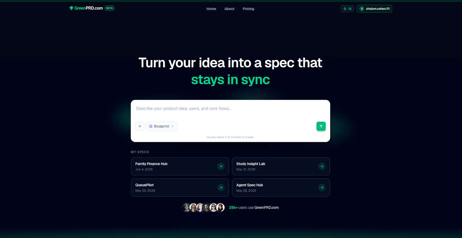 GreenPRD.com screenshot 2