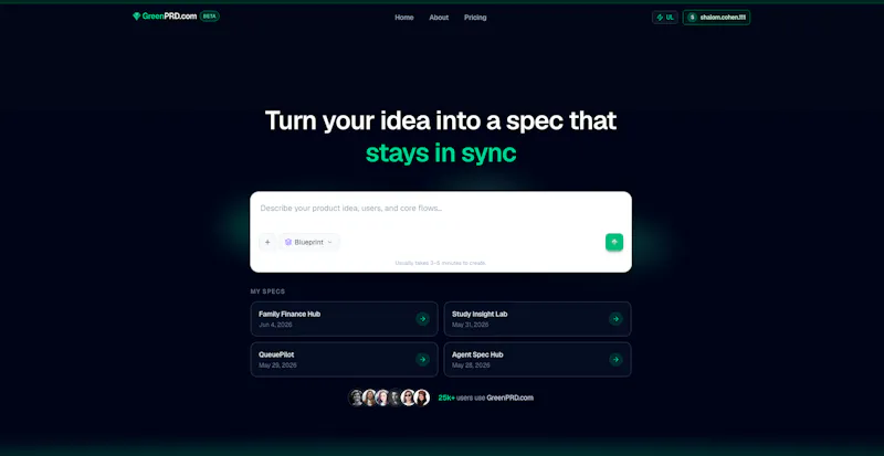GreenPRD.com screenshot 2