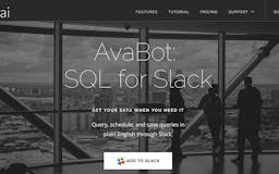 Avabot - SQL for Slack media 1