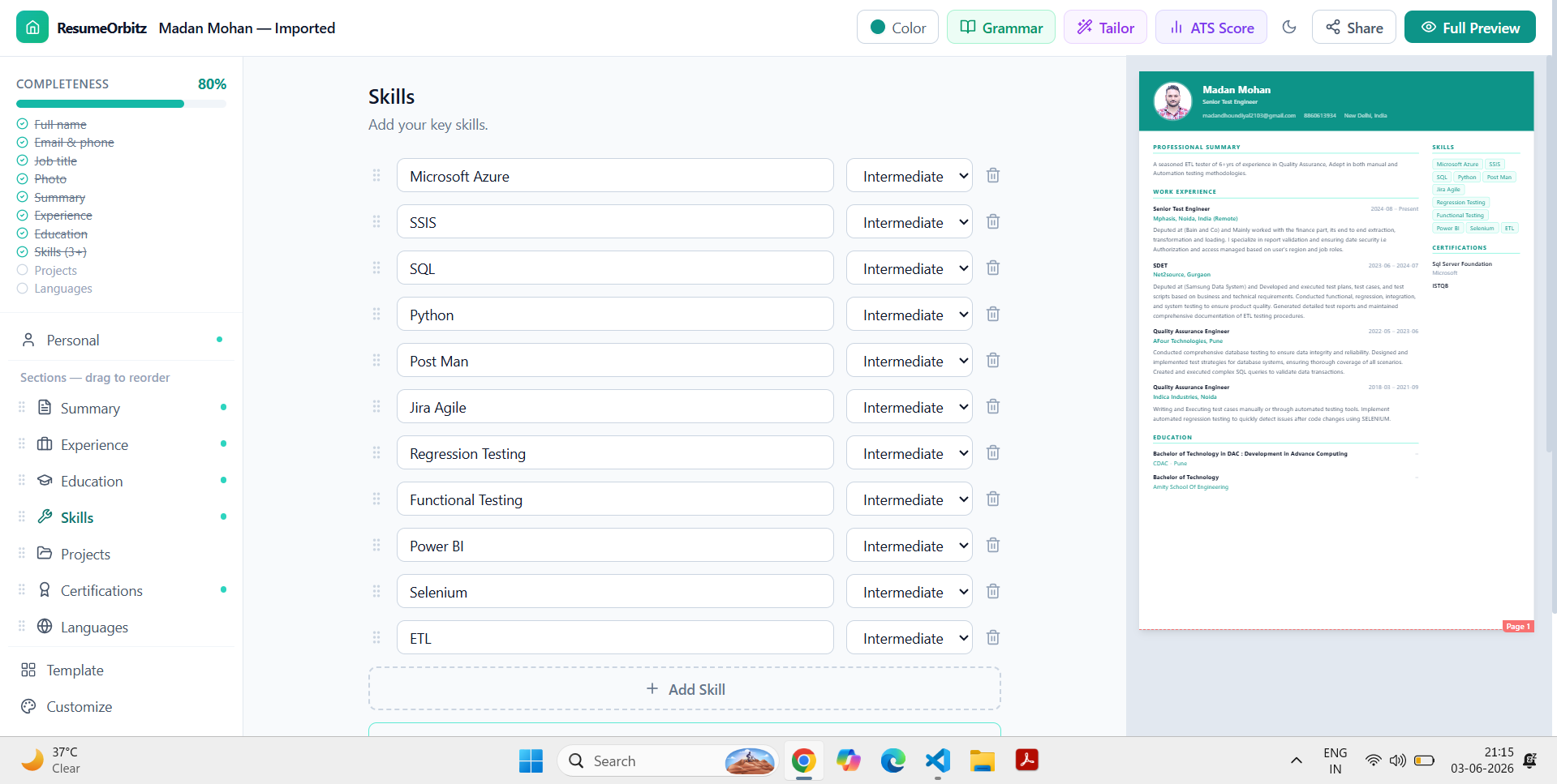 ResumeOrbitz