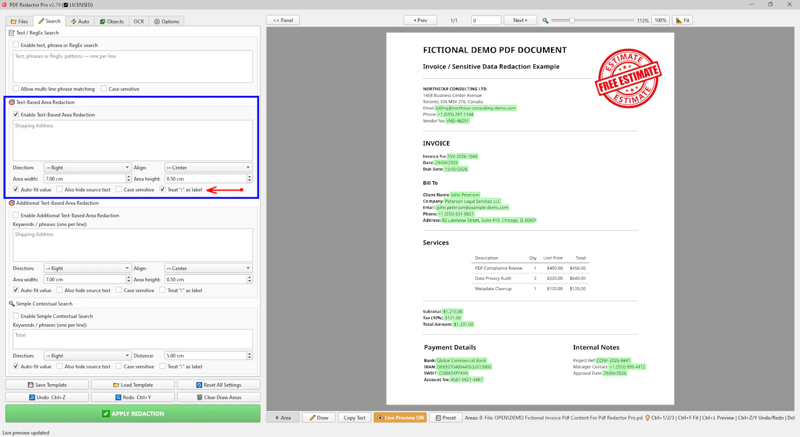 PDF Redactor Pro screenshot 12