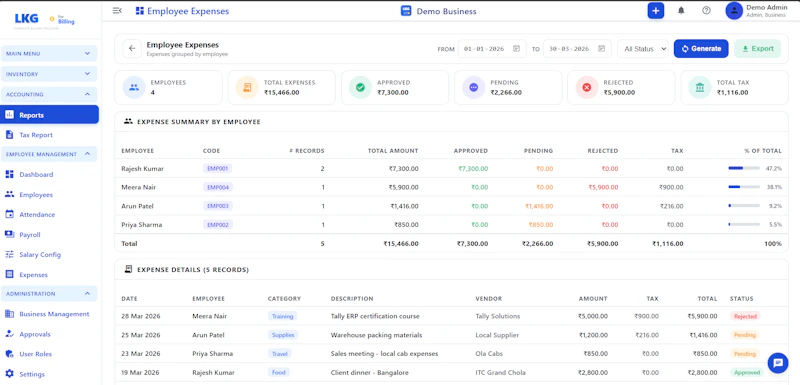 LKG for Billing screenshot 36