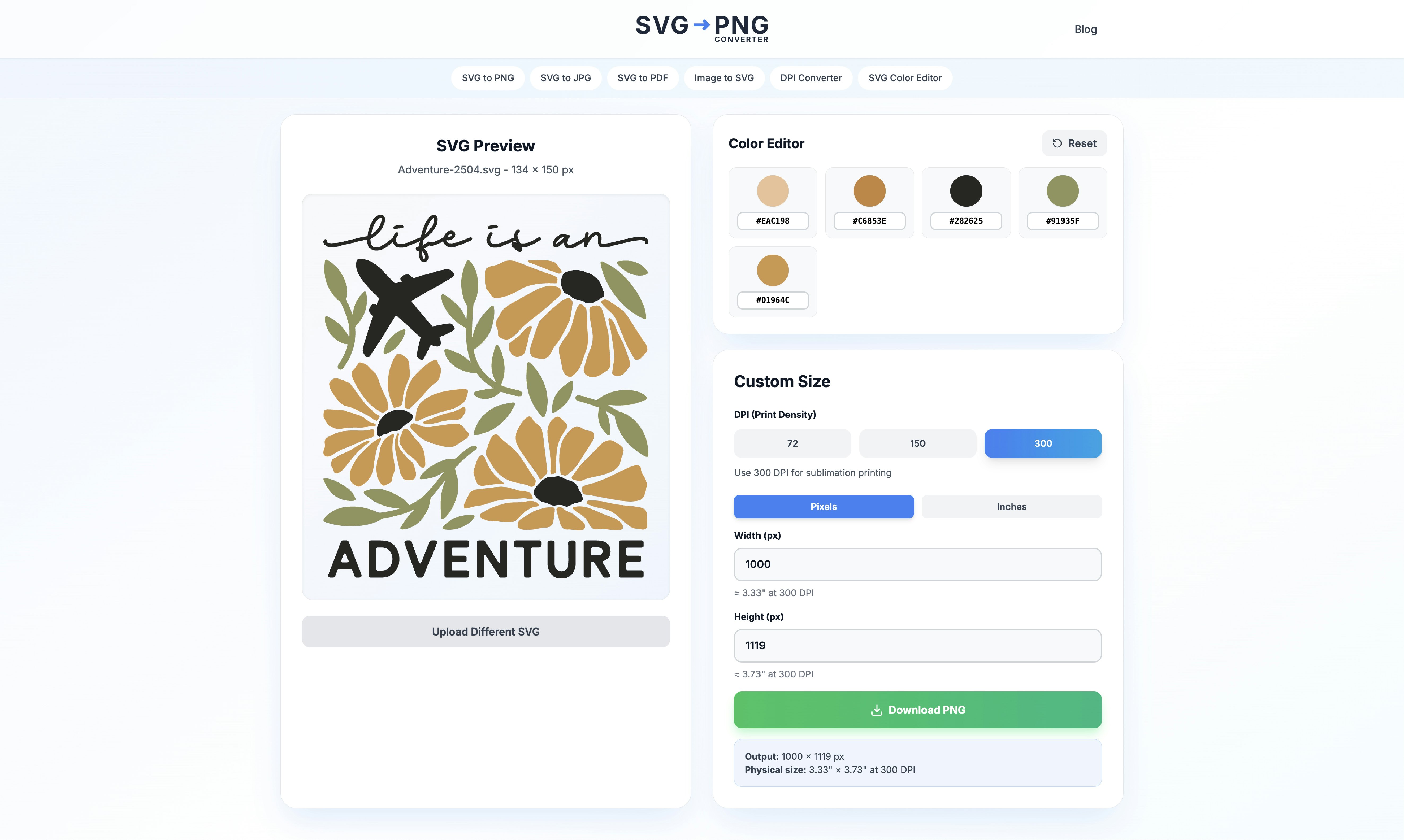 SVG to PNG and DPI Converter gallery image