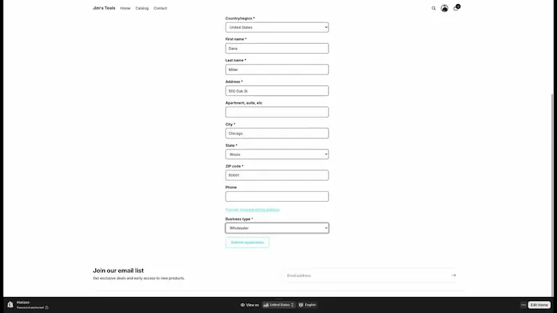 B2B Extended Shopify App screenshot 1 (video preview)