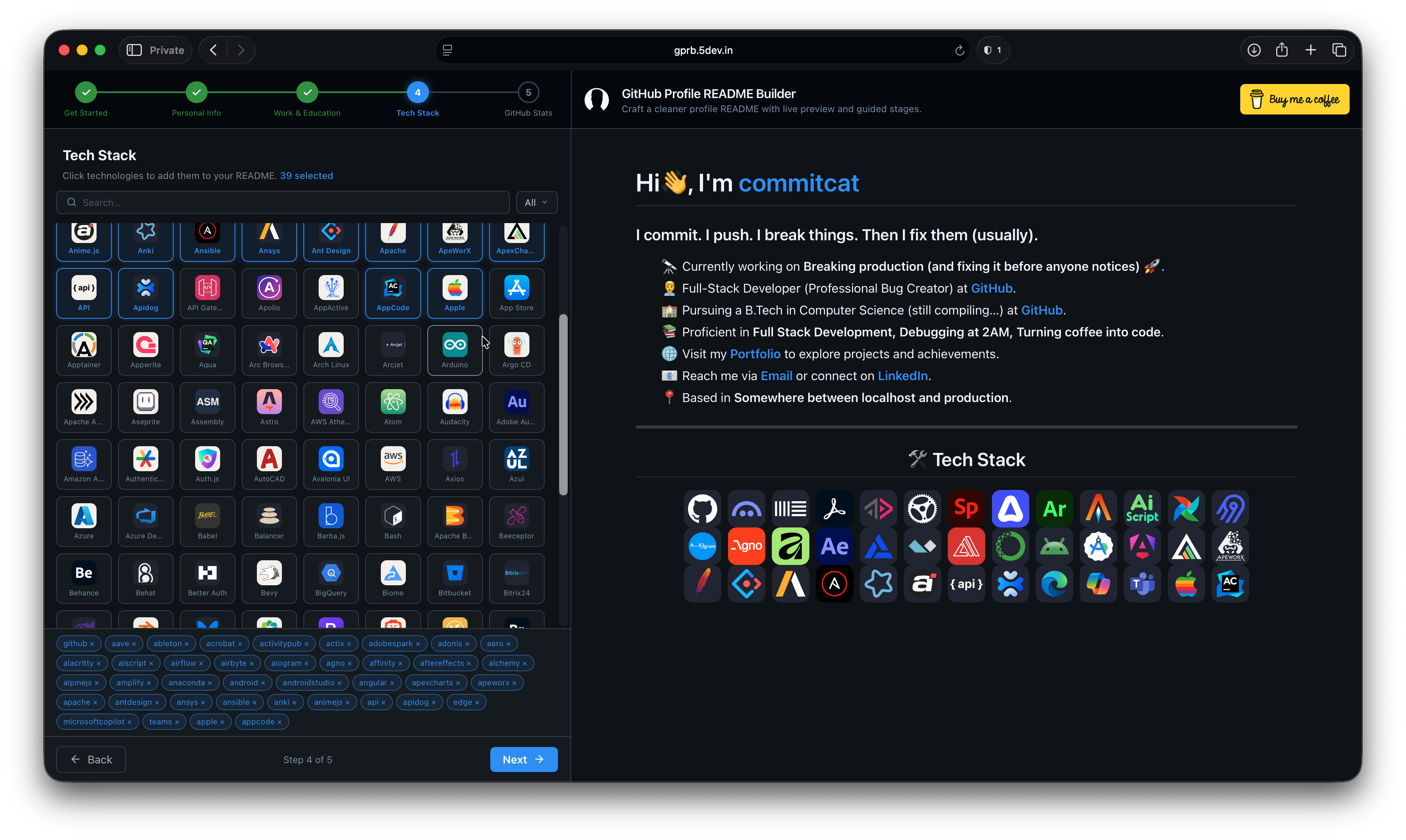 GitHub Profile README Builder gallery image