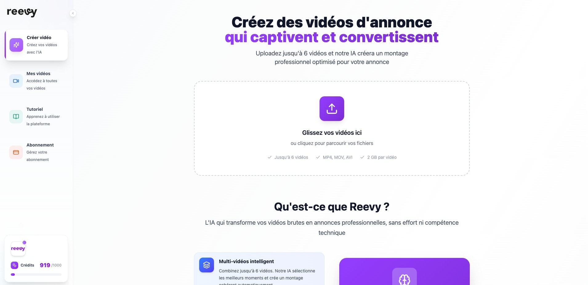 Reevy - Ihr AI -Video -Editor für professionelle Ergebnisse in 5 Minuten Medien 4