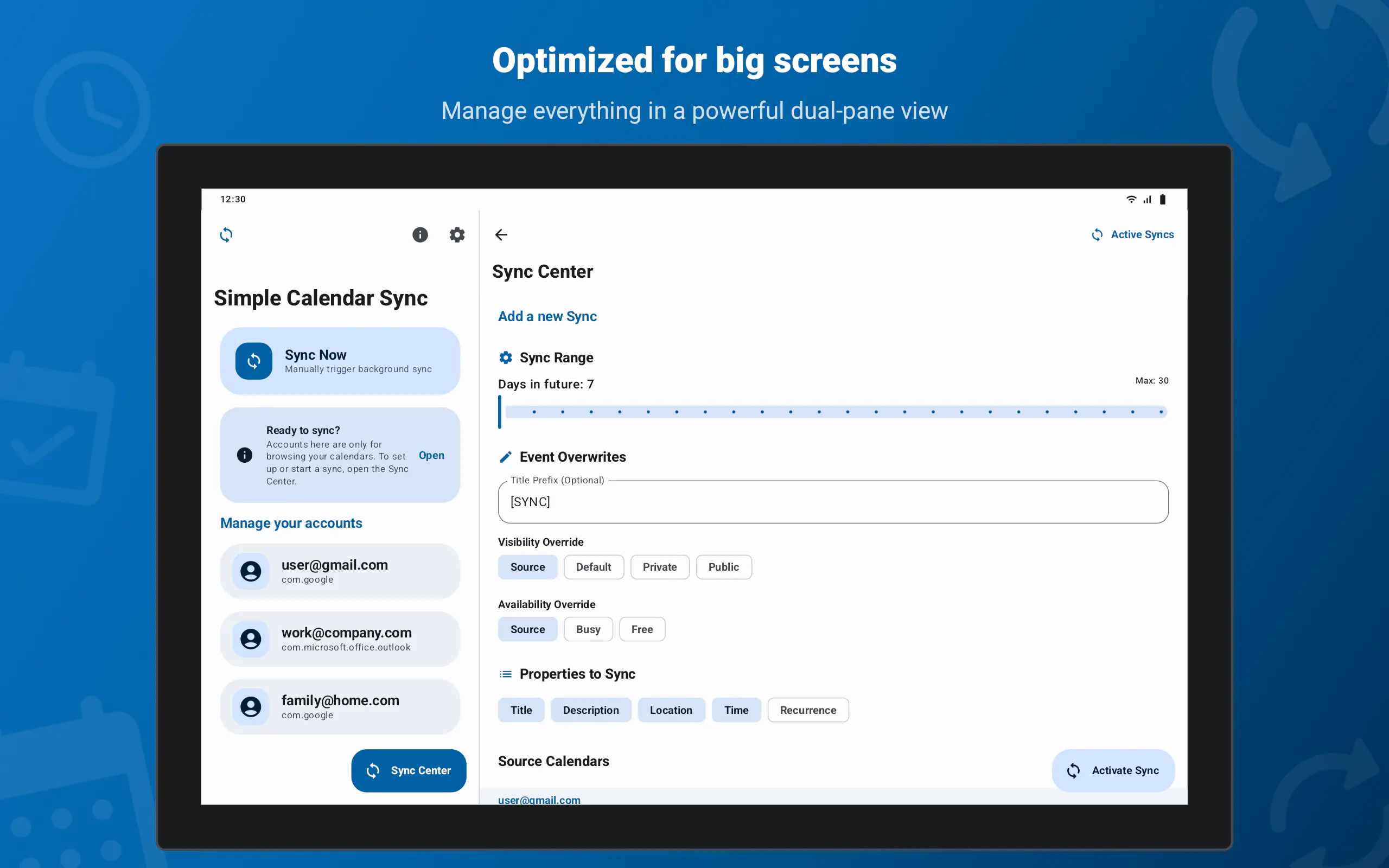 Simple Calendar Sync gallery image