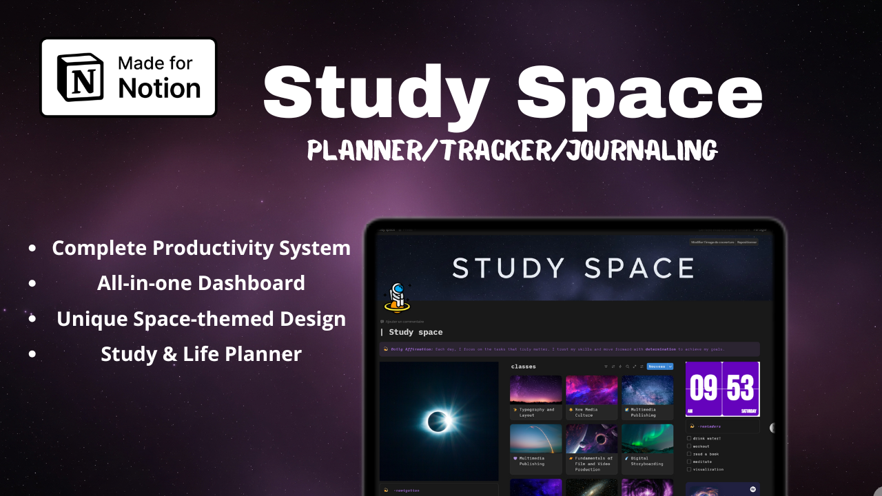 Spazio di studio - Il sistema di produttività all-in-one per gli studenti. media 1
