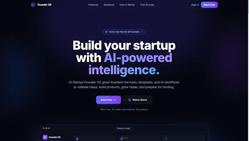 AI Startup Founder OS  screenshot 2