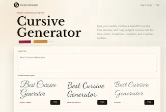 Cursive Generator gallery image