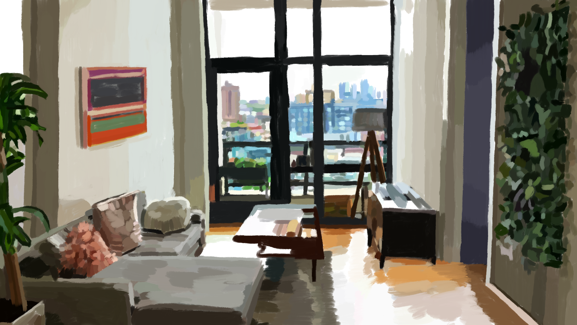 Hand Painted Zoom Backgrounds for Biden gallery image